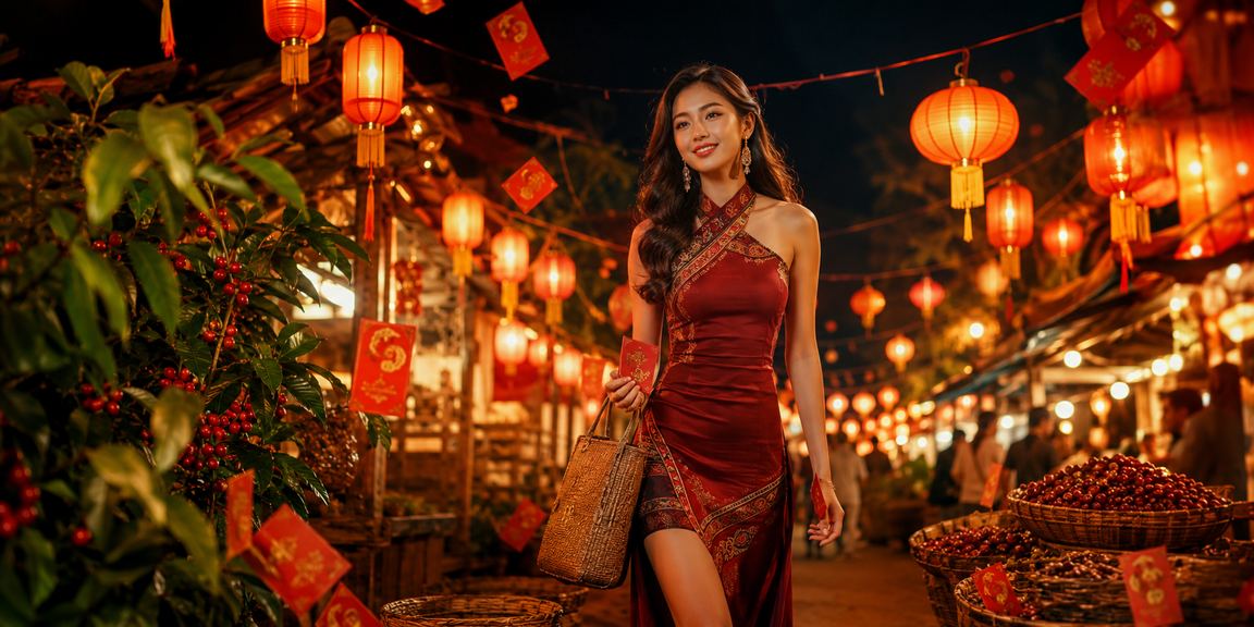 Bì thư đỏ may mắn và không khí cà phê Buôn Ma Thuột – văn hóa thưởng thưởng và giải trí vùng cao nguyên